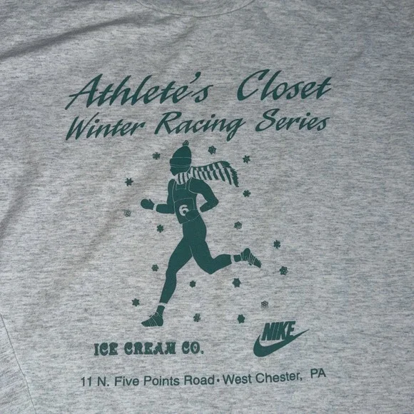 Vintage 90s Nike Athlete's Closet Winter Racing Series USA Single Stitch L - Picture 3 of 12